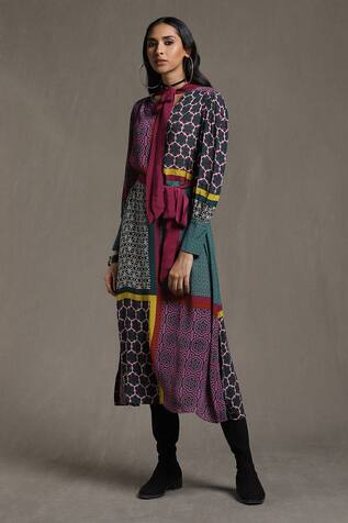 Ritu Kumar Color-Block Dress