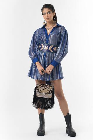 Rara Avis Tiered Shirt Dress