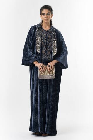 Rara Avis Embroidered Overlay With Maxi Dress