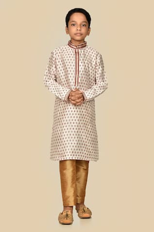 Banana Bee Floral Print Kurta Set
