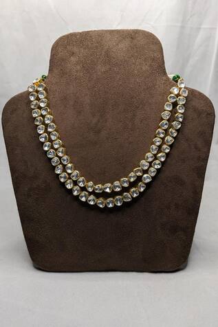 Vinanti Manji Designer Jewellery Studded Layered Necklace