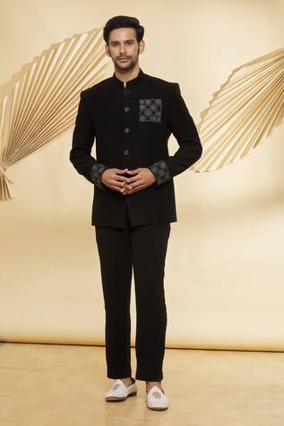 Nero by Shaifali and Satya Handwork Jodhpuri & Pant Set
