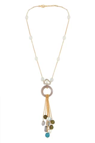 Joules by Radhika Chain Tassel Necklace