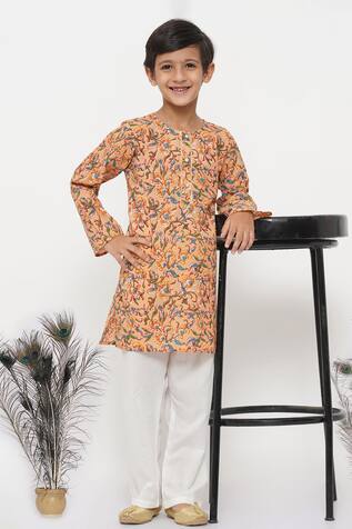 Little Bansi Floral Print Kurta Set