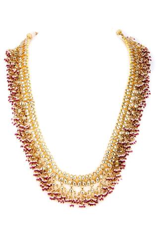 Auraa Trends Kundan Embellished Long Necklace
