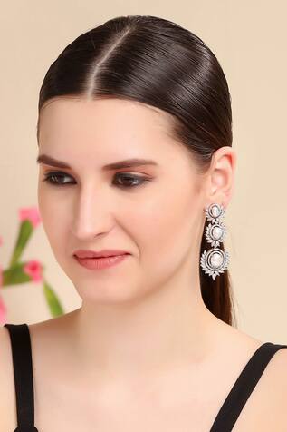 Auraa Trends Embellished Dangler Earrings