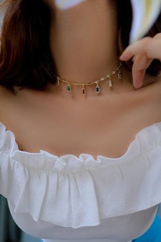 Phiroza Stone Drop Choker