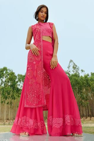 Mishru Delilah Jacket With Flared Pant Set 