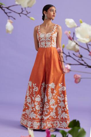 Vaishali Agarwal Floral Embroidered Jumpsuit