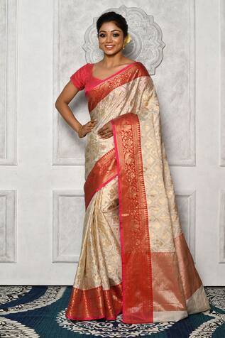 Arihant Rai Sinha Banarasi Woven Patola Pattern Saree