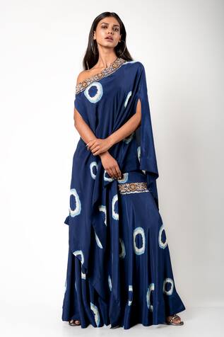 Nupur Kanoi Tie-Dye Cape & Gharara Set