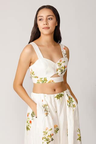 Designer Crop Top Buy Latest Designer Crop Top Online Aza Fashions