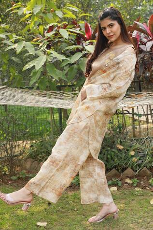 Linen Bloom Linen Printed Pant