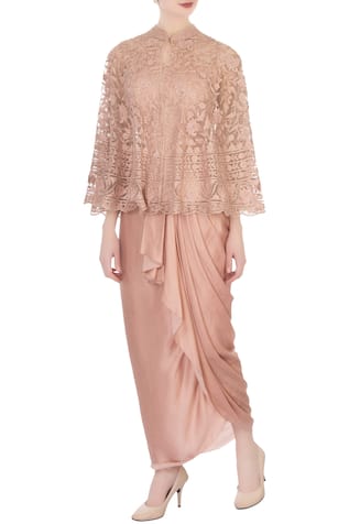 Aqube by Amber Draped Skirt Set