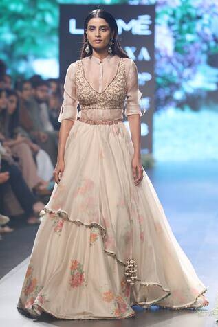 collar shirt with lehenga