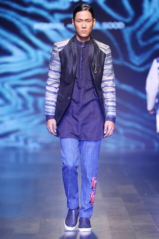 Kommal Sood Embellished Patchwork Denim