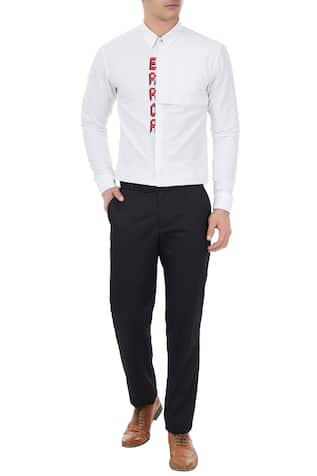 Sahil Aneja Error Embroidered Shirt
