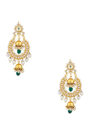Kista Jhumka chandbali earrings