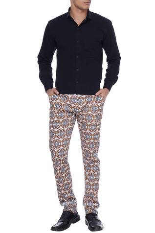 Mr. Ajay Kumar Kaleidoscopic Printed Trousers