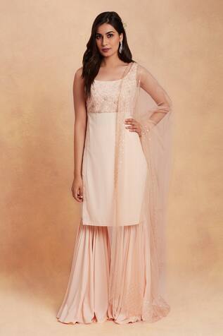 plain sharara suit design