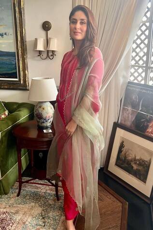 Devnaagri Embroidered Kurta Palazzo Set