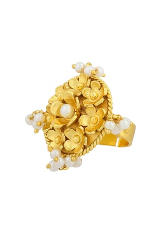 Fusio Floral Bead Ring