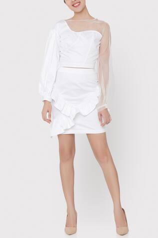 Three Piece Company Ruffle Skirt