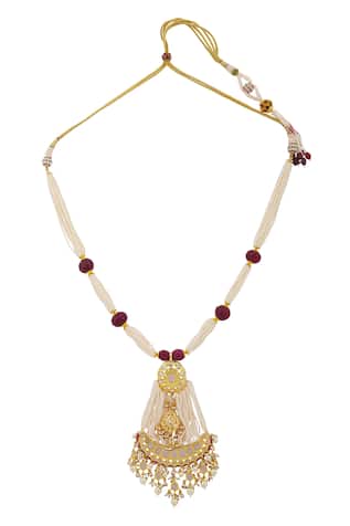 Kiara Kundan Pendant Beaded Necklace