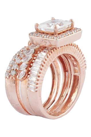 Ananta Jewellery Criss Cross Layered Ring