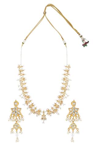 Vivinia Designer Jewellery Kundan Necklace Set
