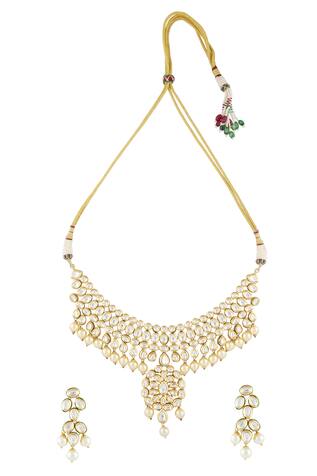 Vivinia Designer Jewellery Polki Kundan Choker Set