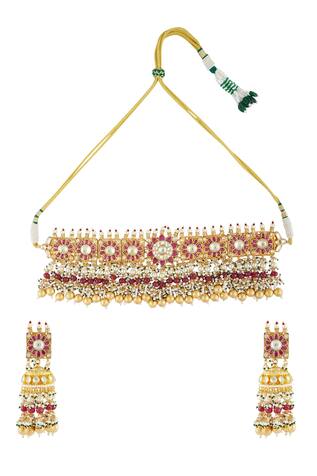 Vivinia Designer Jewellery Kundan Choker Set