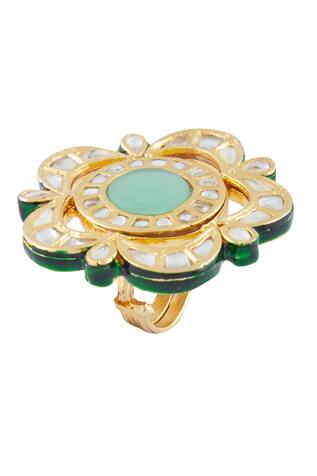 Vivinia Designer Jewellery Kundan Statement Ring