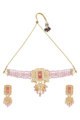 Khushi Jewels Kundan Choker Necklace Set