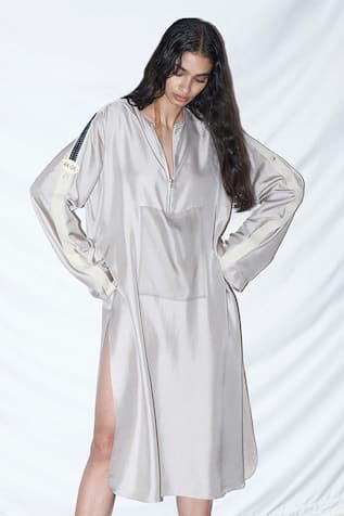 Anamika Khanna Silk Midi Dress