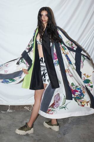 Anamika Khanna Silk Printed Cape 