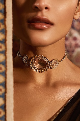 Tarun Tahiliani - Accessories Stone Choker Necklace