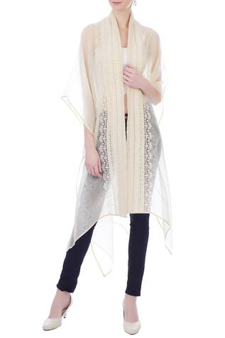 Kavita Bhartia Organza Long Cape