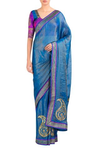 Latha Puttanna Applique work saree with blouse