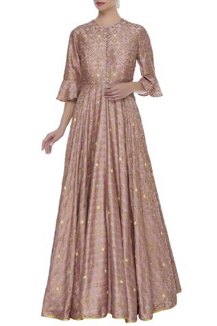 long gown neck design