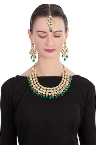 Anjali Jain Kundan Necklace Set