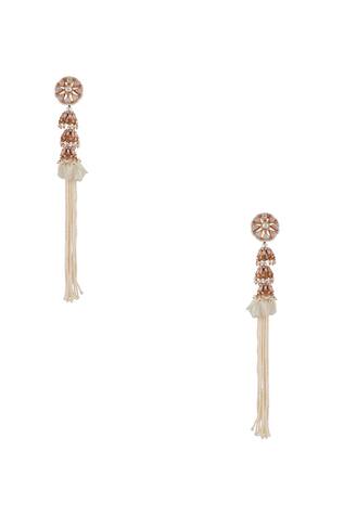 Outhouse Heritage pearl tassel earrings