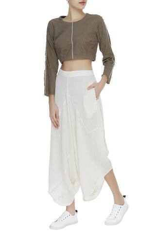 Urvashi Kaur Draped cropped pants