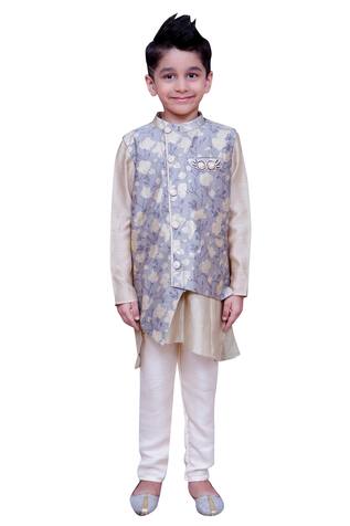 Kirti Agarwal - Pret N Couture Kurta with printed jacket and pants