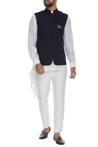 Aqube by Amber Embroidered nehru jacket