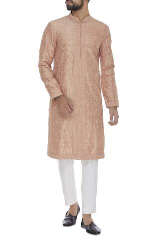 Aqube by Amber Paisley embroidered silk kurta