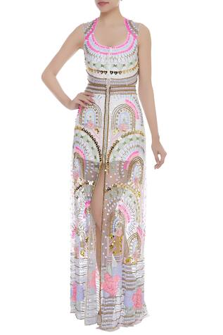 short jacket with gown