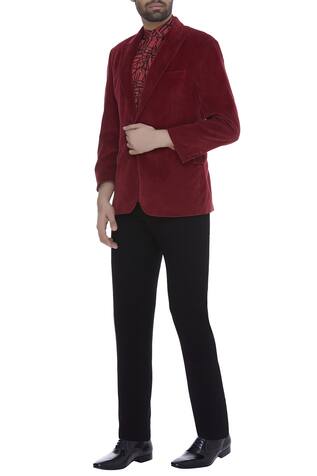 Kommal Sood Full sleeves blazer jacket with trouser