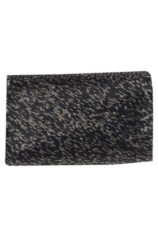 Lovetobag Bugle Bead Embroidered Flapover Clutch