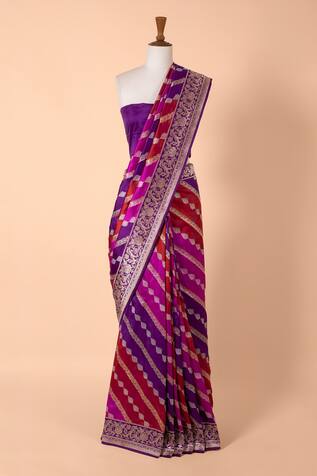 Ekaya Handwoven Banarasi Kadwa Saree